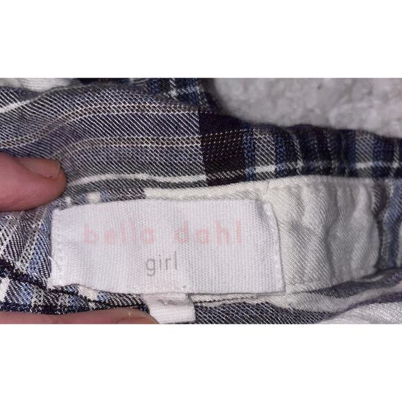Bella Dahl girl sz. 14 plaid collar button down. Cute, soft - Picture 9 of 9